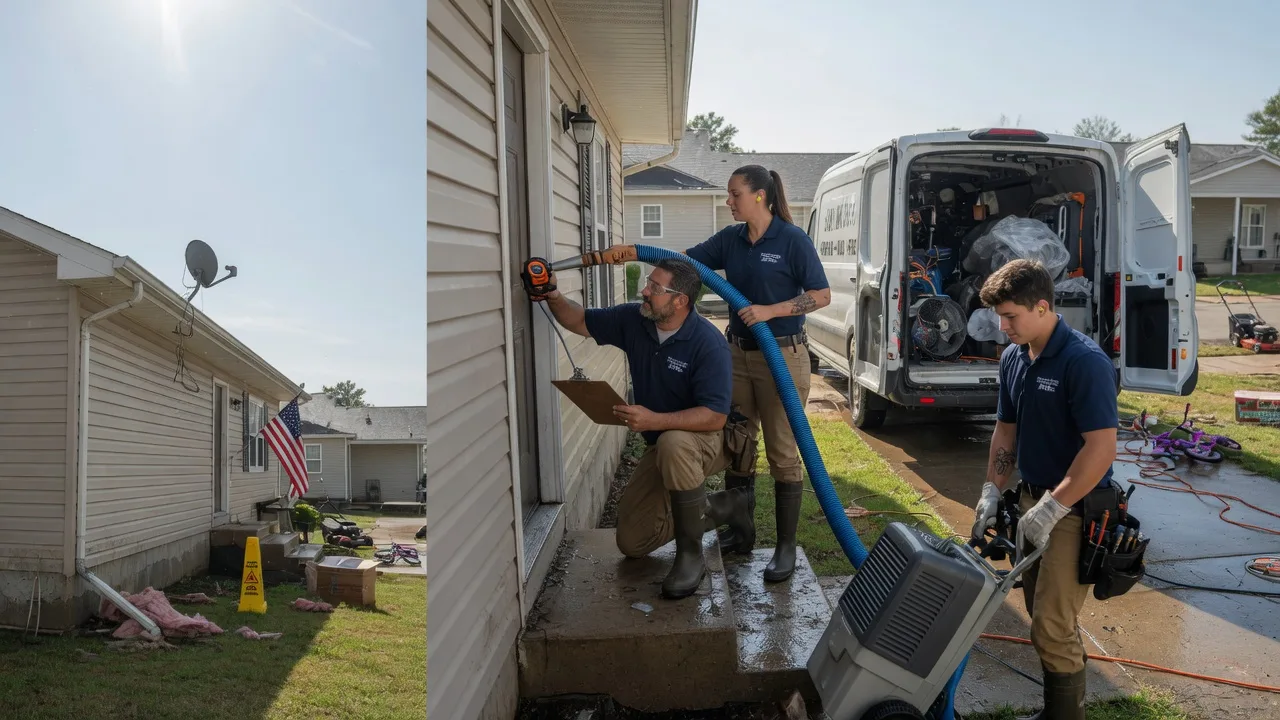 Ceiling Water Damage Restoration in Ashwaubenon, WI near me